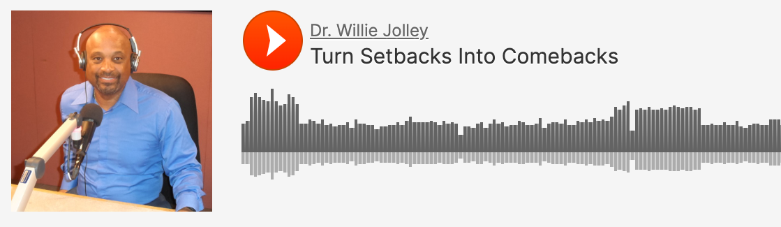 turn setbacks into comebacks